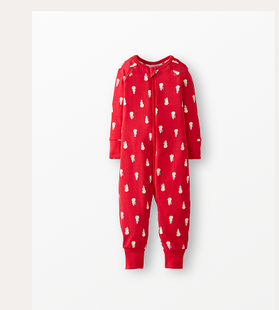 Holiday HannaSoft™ Stretch Sleeper | Snowmen on Red Holiday HannaSoft™ Stretch Sleeper | Snowmen on Red