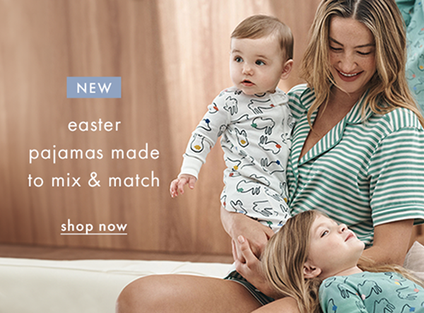 NEW! easter pajamas made to mix & match | shop now