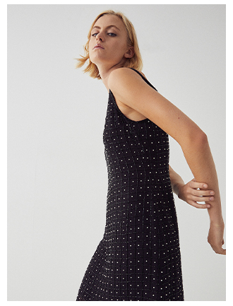 Embellished Strappy Mini Dress