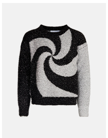 Tinsel Swirl Knitted Jumper