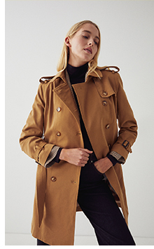 classic double breasted trench