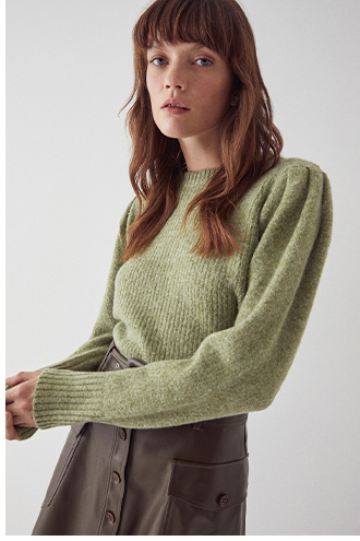 soft rib knit jumper
