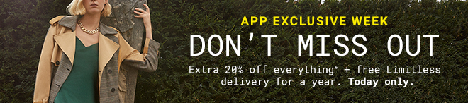 Extra 20% off Everything On App. Today Only 