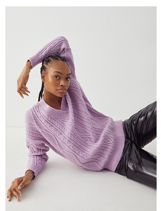 chunky cable v necklonglin e-jumper