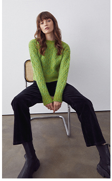 chunky honeycomb knit jumper