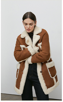 sheepskin donkey coat