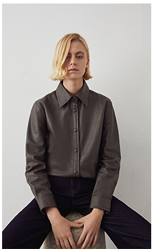 real leather clean shirt