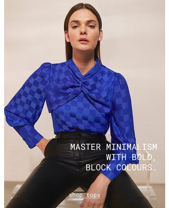 Master Minimalism With Bold, Black Colours | Shop Tops