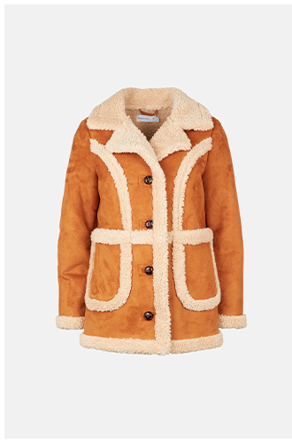 faux shearling donkey coat