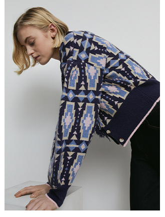 azetc tassel knitted cardigan