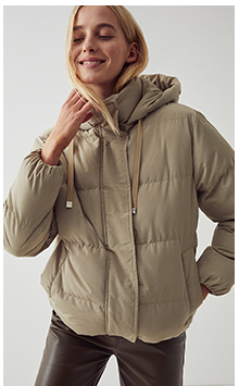 essential short padded jacket