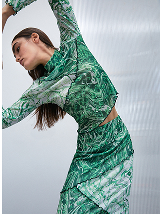 jemma lewis x wh marble print mesh top