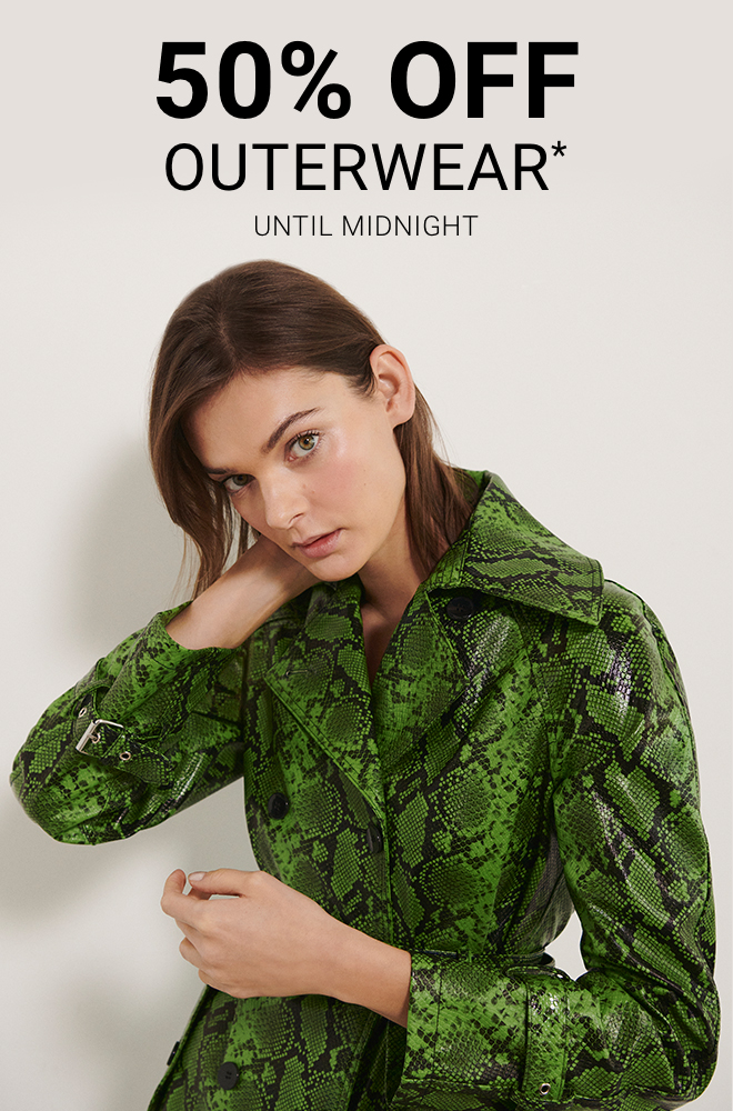 50% OFF Outerwear - Shop Now >>