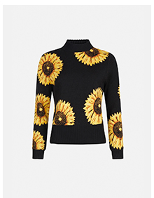Sunflower Jacquard Knit Jumper