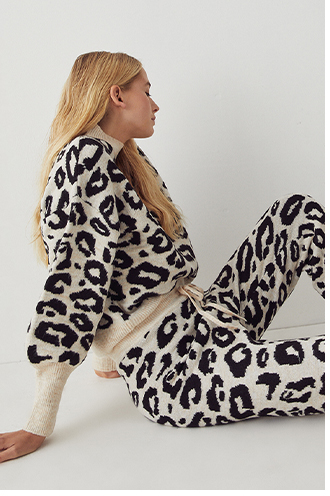 Cosy Animal Knit Joggers