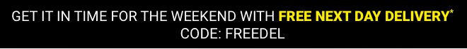 FREE Next Day Delivery* using code FREEDEL
