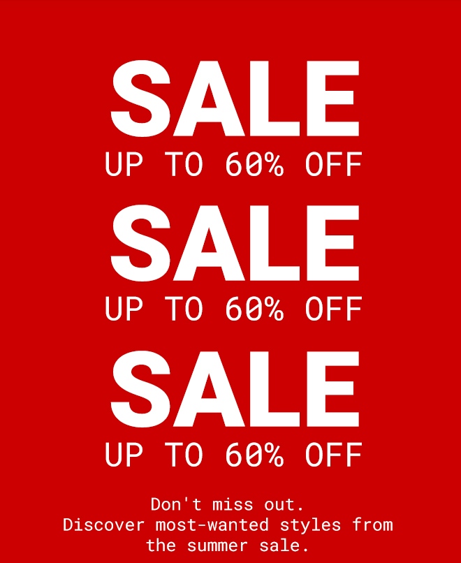 Sale | Up to 60% off Sale