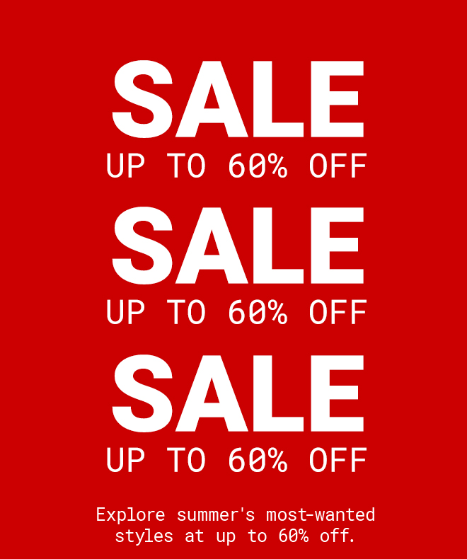 Sale | Up to 60% off