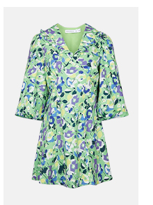 Frill Collar Mini Dress