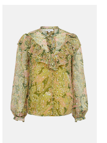 Ruffle Front Blouse