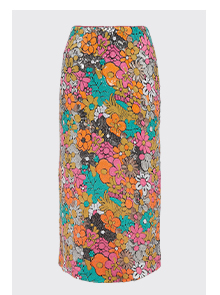 Floral Sequin Statement Skirt