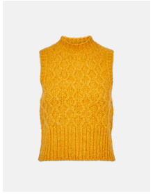 Chunky Honeycomb Knit Vest
