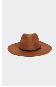 Buckle Detail Fedora Hat