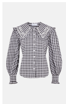 Collar Gingham Shirt