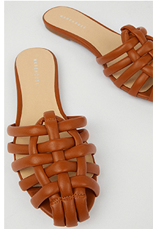 Weave Strap Detail Slip On Shoe