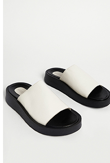 Real Leather Chunky Slider