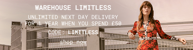 Free Next Day Delivery for 1 year when you spend £50. Use code: LIMITLESS. Shop Now >>