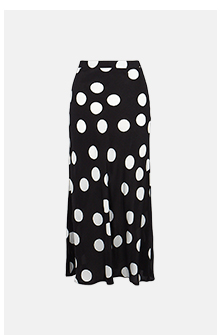 Oven Spot Midi Skirt