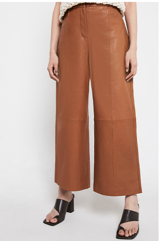 Real Leather Wide Crop