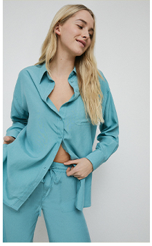premium lyocell oversized shirt