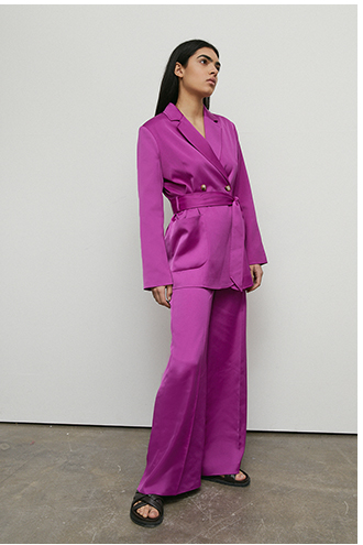 satin premium wide leg trouser