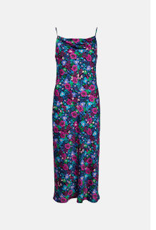 strappy floral midi dress