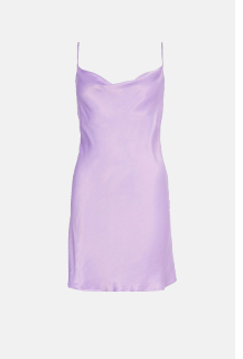 petite satin mini slip dress