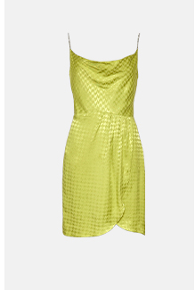 jacquard diamante mini dress