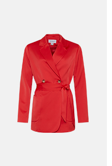 patch pocket belted blazer