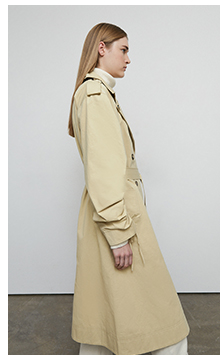 gathered sleeve trench