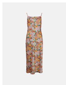 strappy floral midi dress