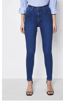 98s organic cotton high waisted skinny jeans