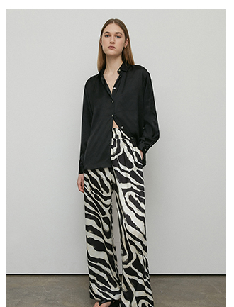 Wide Leg Satin Trouser