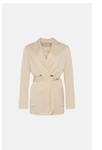 patch pocket belted blazer