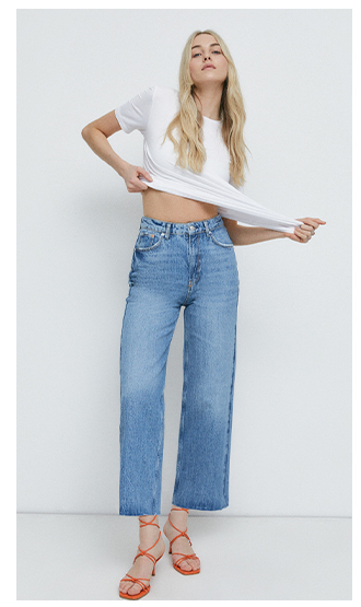 denim slim straight leg jean