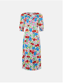petite floral midi dress