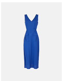 petite utility tie waist dress