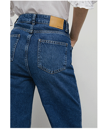 54s denim authentic wide leg cropped jean