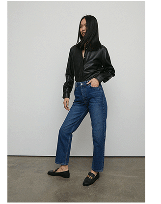 94s organic straight leg jeans