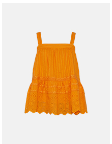 lace broderie wide strap vest top